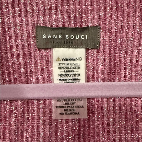 Shimmering Pink Women's Blazer - Picture 3 of 5